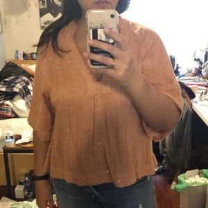 Sparkly detailed new without tags free people top!